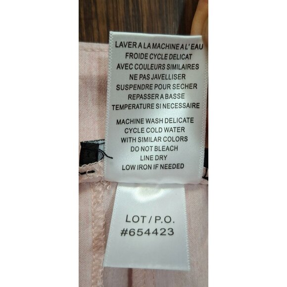 Tribal Womens Blush Pink Buttoned Hem Pants Size 8 Rayon/Nylon/Spandex Blend - Picture 6 of 8